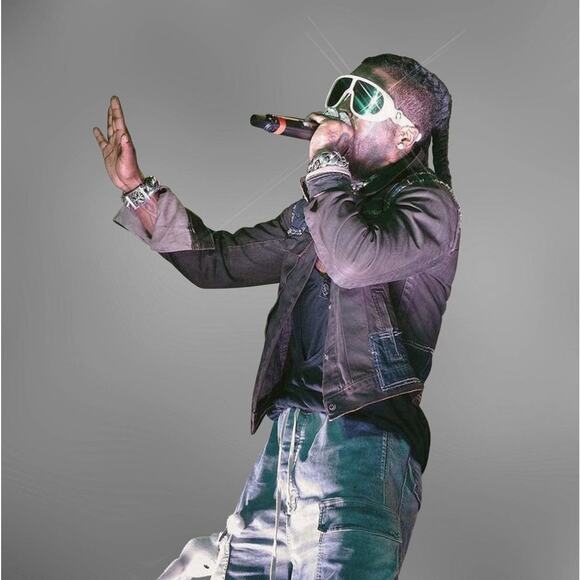 Rick Owens SLAB Waxed oiled coated patch denim jacket - Picture 2 of 5